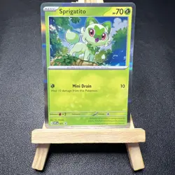 Sprigatito 001 Sv: Scarlet & Violet Promo Cards Holo Pokemon - Image 1