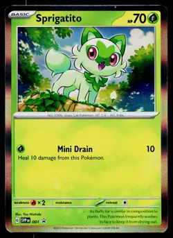 Sprigatito 001 SV: Scarlet & Violet Promo Cards Promo - Image 1