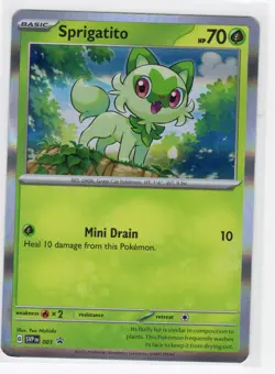 Sprigatito Promo SV: Scarlet & Violet Promo Cards SVP Grass 001 NM - Image 1