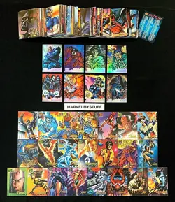 1995 MARVEL MASTERPIECES BASE CANVAS HOLOFLASH SET + CARD SINGLES YOU CHOOSE - Image 1