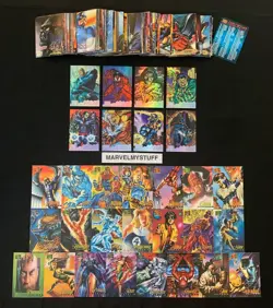 1995 MARVEL MASTERPIECES BASE CANVAS HOLOFLASH SET + CARD SINGLES YOU CHOOSE - Image 3