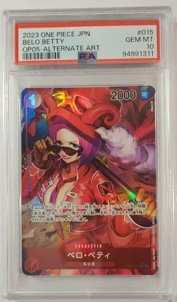 One Piece Awakening Of The New Era Belo Betty OP05-015 R Alt Art PSA 10 Jpn - Image 1