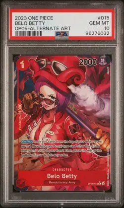 One Piece Belo Betty OP05-015 Alt Art English Awakening of the New Era PSA 10 - Image 1