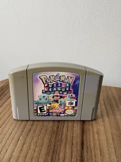 Nintendo 64 Pokemon Puzzle League Game Cartridge N64 Action-Adventure Used - Image 1