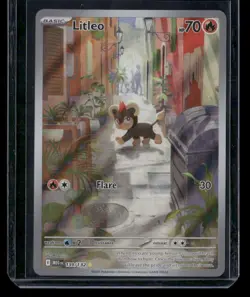 Pokemon TCG Litleo 139/132 Me01 Mega Evolution Illustration Rare NM - Image 1