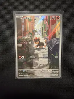 Pokemon TCG Litleo 139/132 Me01: Mega Evolution Holo Illustration Rare NM/M - Image 1
