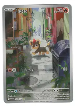 Pokemon TCG: Litleo (Illustration Rare) - 139/132 - ME01 Mega Evolution - NM - Image 1