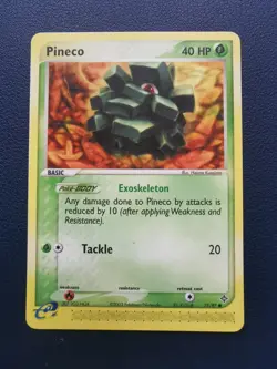 Pokemon Card Pineco 71/97 EX Dragon Common - Image 1