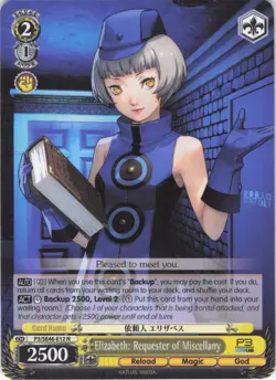 Elizabeth P3/SE46-12 N Weiss Schwarz Card Persona 3 Reload ENGLISH - Image 1