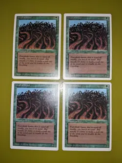 Wall of Wood x4 Revised Edition 4x Playset Magic the Gathering MTG - Image 1