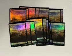 20 x Plains (0296) - Foil - Final Fantasy - NM-Mint - MTG Full Art Lands - Image 1