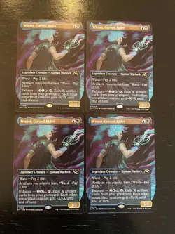 Winter, Cursed Rider Borderless X4X NM/M Aetherdrift DFT Magic MTG - Image 1