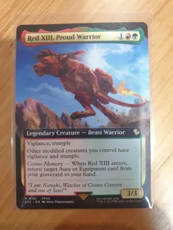 Red XIII, Proud Warrior EXTENDED - 0181 - Rare - Final Fantasy FIC MTG - Image 1