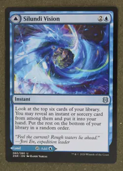 Mtg Silundi Vision 080 Regular Blue Zendikar Rising; M/NM - Image 1