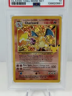 2021 POKEMON CHARIZARD - HOLO CELEBRATIONS CLASSIC COLL #4 PSA 10 - Image 2