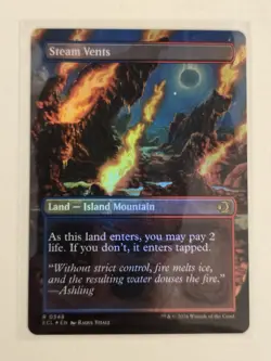 MTG Steam Vents (Borderless) FOIL - ECL Lorwyn Eclipsed NM - Image 2