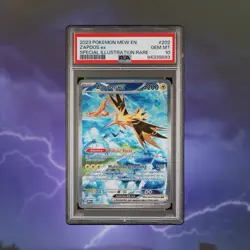 2023 POKEMON MEW EN-151 SPECIAL ILLUSTRATION RARE #202 ZAPDOS EX PSA 10 - Image 1