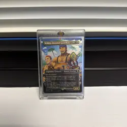 Mtg. Wakka, Devoted Guardian. Borderless. Chocobo Track Foil. Final Fantasy. Nm - Image 1