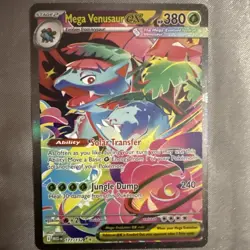 Mega Venusaur EX SIR 177/132 Mega Evolution English pokemon TCG Near Mint Card - Image 1