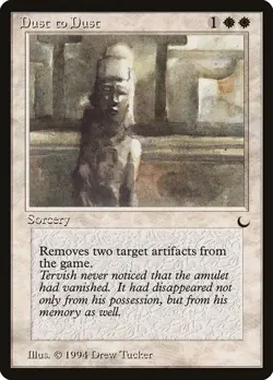 Dust to Dust (MTG, Magic the Gathering) The Dark, DRK, MP (See description) - Image 1