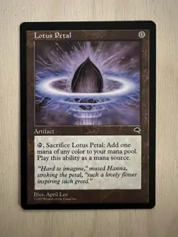 Tempest MTG 1 Lotus Petal Magic NM - Image 1