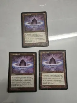 3x Lotus Petal Tempest Regular moderately played - Image 1