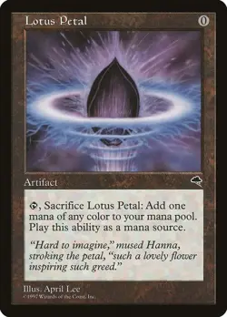 x1 Lotus Petal x1 MTG Tempest HP Magic The Gathering - Image 1
