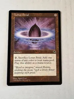 Lotus Petal Tempest Regular Magic the Gathering Moderately Played - Image 1