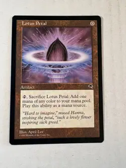 Lotus Petal Tempest Regular Magic the Gathering Moderately Played - Image 3