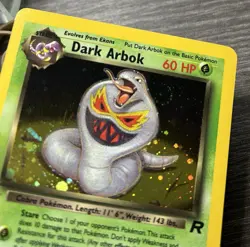 Pokemon TCG Dark Arbok Team Rocket Holo SWIRL 2/82 - Image 2