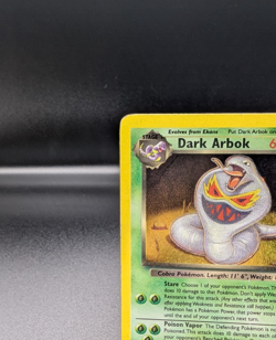 Dark Arbok 2/82 - Team Rocket Holo - Vintage Pokemon TCG WOTC - MP - Image 2