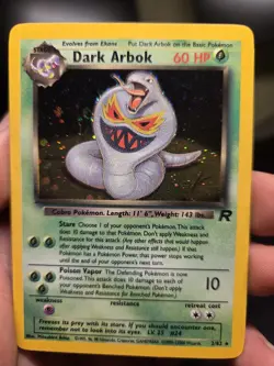 NM Dark Arbok 2/82 Team Rocket Holo Rare 1999 WOTC Pokemon TCG - Image 1
