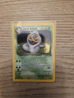 Pokemon Dark Arbok Holo Rare TCG Card 2/82 Team Rocket Series - Image 1