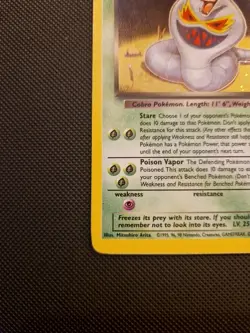 Pokemon Dark Arbok Holo Rare Card 2/82 Team Rocket 1999 WOTC TCG Vintage - Image 2