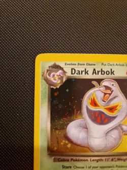 Pokemon Dark Arbok Holo Rare Card 2/82 Team Rocket 1999 WOTC TCG Vintage - Image 5