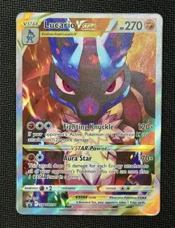Pokemon TCG - Lucario VSTAR SWSH291 Sword & Shield Promo Card Holo | NM - Image 2