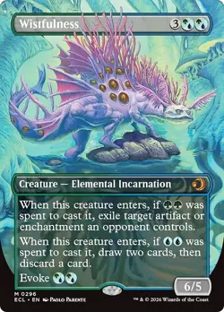 Borderless WISTFULNESS x1 mtg NM-M Lorwyn Eclipsed 1 Mythic - Image 1