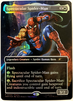 MTG Spectacular Spider-Man (Borderless Foil) - Spider-Man Media Promos 002 NM - Image 1