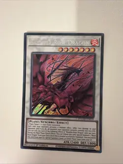 Yu-Gi-Oh TCG Bramble Rose Dragon Secret Rare Card 1st Edition DOOD-EN039 - Image 1