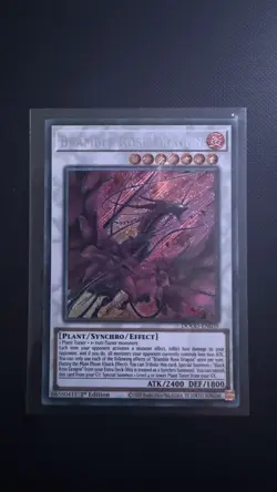 Yu-Gi-Oh TCG Bramble Rose Dragon Secret Rare Card 1st Edition DOOD-EN039 - Image 4