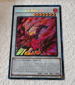 Yu-Gi-Oh Bramble Rose Dragon DOOD-EN039 1st Ed Secret Rare Yu-Gi-Oh TCG NM/MINT - Image 1