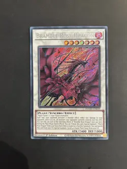 Yu-Gi-Oh! DOOD-EN039 Bramble Rose Dragon (1st Edition) Secret Rare, NEAR MINT - Image 1