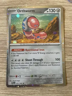 (POKEMON) Orthworm 151/193 Cosmo Holo Official Pokemon Card - Image 1