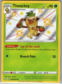 Thwackey SV005/SV122 Shining Fates: Shiny Vault - Pokemon Card - NM - Image 1