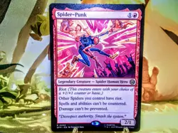 Spider-Punk rare magic the gathering spider-man trading card singles - Image 1