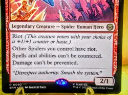Spider-Punk rare magic the gathering spider-man trading card singles - Image 3
