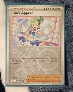 reverse holo Lisia's Appeal 179/191 Pokemon card SV Surging Sparks uncommon NM - Image 1