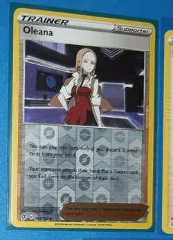2x reverse holo Oleana 163/192 Pokemon card Rebel Clash uncommon NM - Image 2