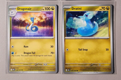 3x Dragonair 158/197 & 3x Dratini 157/197 Pokemon card SV Obsidian Flames NM - Image 2