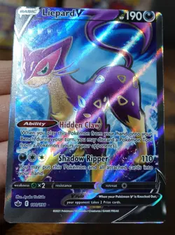 Liepard V 180/198 Misalignment Error Miscut Misprint Pokemon Card NM % - Image 3